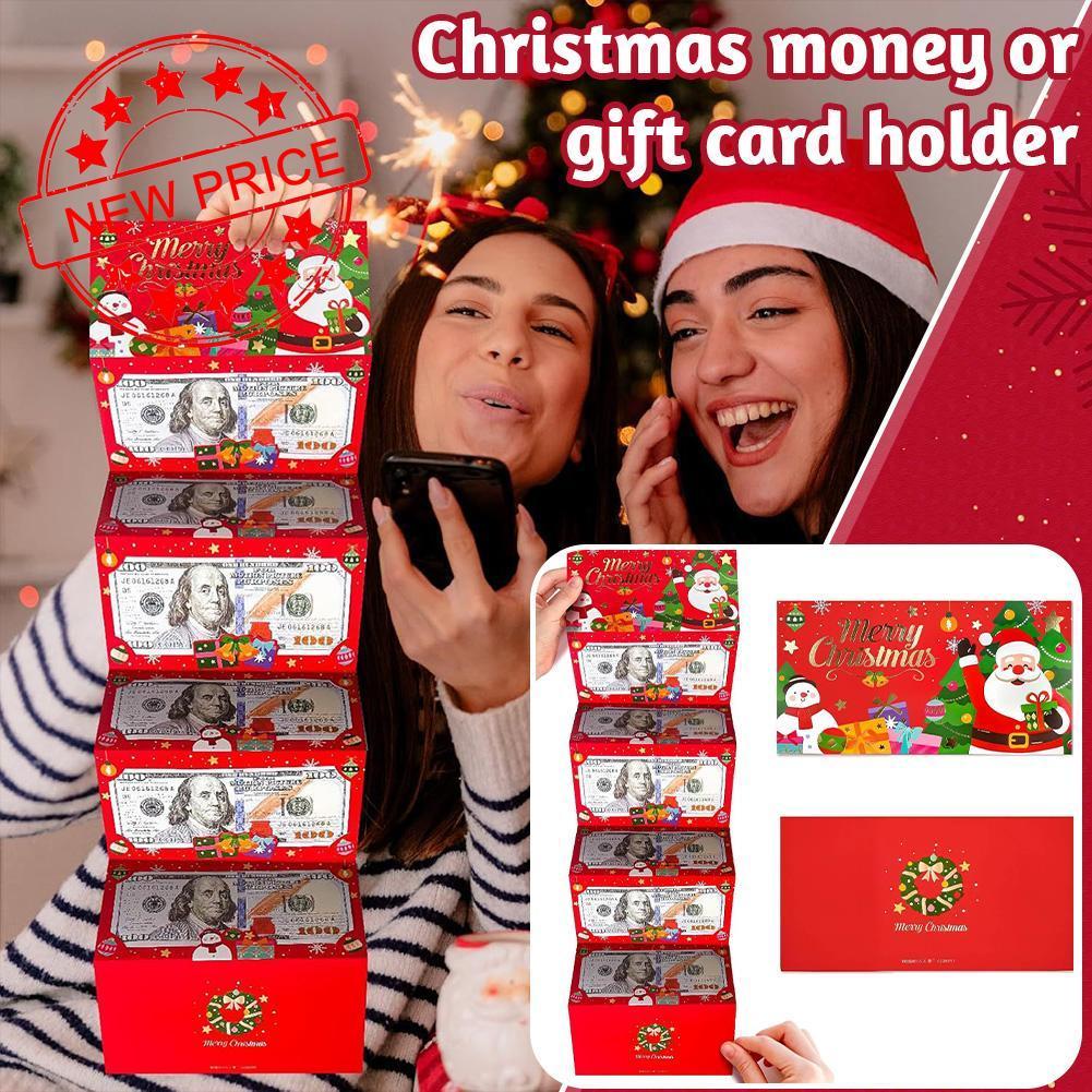 ของขวัญเซอร์ไพรส์คริสต์มาส ที่ใส่เงินการ์ดเงินสด Party ของที่ระลึก Angpao สําหรับคริสต์มาส Q2b9