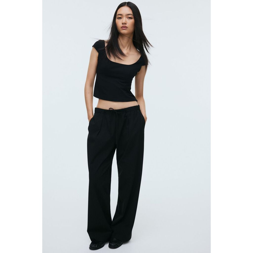 H&M(เอชแอนด์เอ็ม) กางเกงนอน Women Pull-on trousers 1300437_2