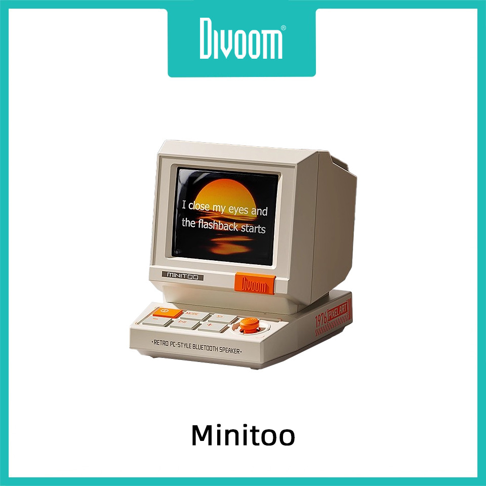 Divoom Minitoo ลําโพงบลูทูธ ลําโพงมินิ เดสก์ท็อปคอมพิวเตอร์ เครื่องประดับบลูทูธย้อนยุค