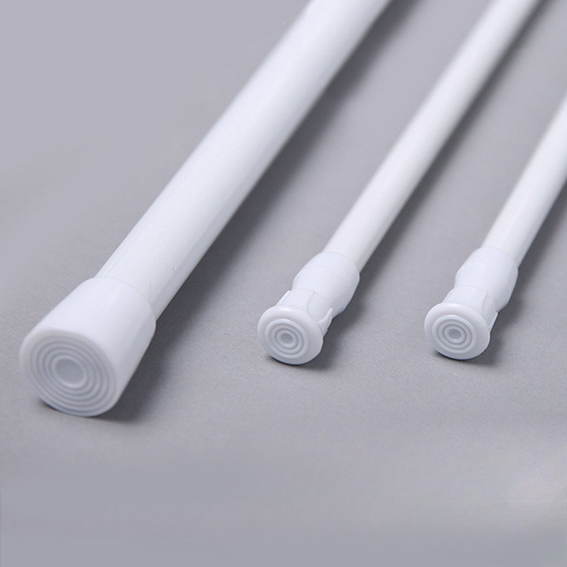 ราวผ้าม่าน ราวม่านยืดไสลด์ ราวตากผ้า ไม่ต้องเจาะ ราวม่านยืดไสลด์ ปรับระดับยืดหดได้