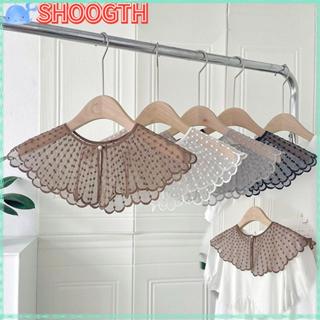 โชอ็อกธ แบบถอดได้ ประดับไข่มุกสีทึบและปักลูกไม้ สำหรับสวมรอบ…