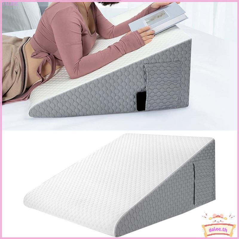 DALE Bed Memory Foam Wedge Pillow for Acid Refluxs Snoring Aid and Back Pains Alleviation Better Sle