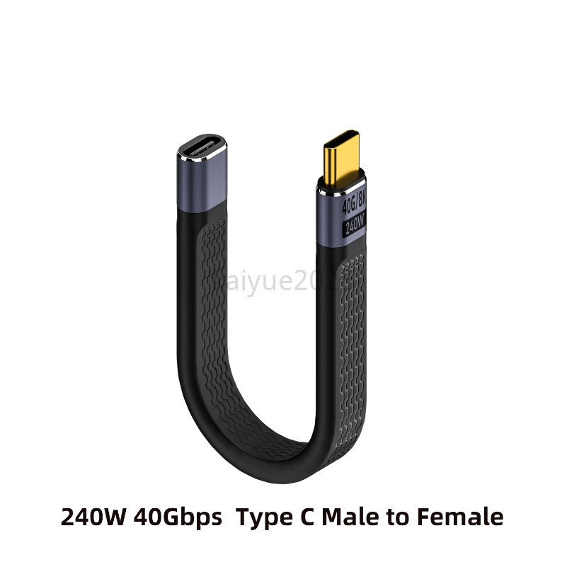 USB C ถึง Type C สายสั้นใช้งานร่วมกับ Thunderbolt 3 KAIYUE USB4 สายเคเบิลข้อมูล 4 40Gbps240W 8K60Hz สําหรับ HONOR 200 200Pro 400Pro 90Lite Magic 6Pro 7ProSSD Power Bank ราคา ถูกที่สุด ดีลบีเคเค แกลเลอรีภาพที่ 9