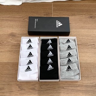 ถุงเท้าADIDAS ( คละสี 5คู่1กล่อง) ถุงเท้าลำลอง สำหรับใส่วิ่ง…