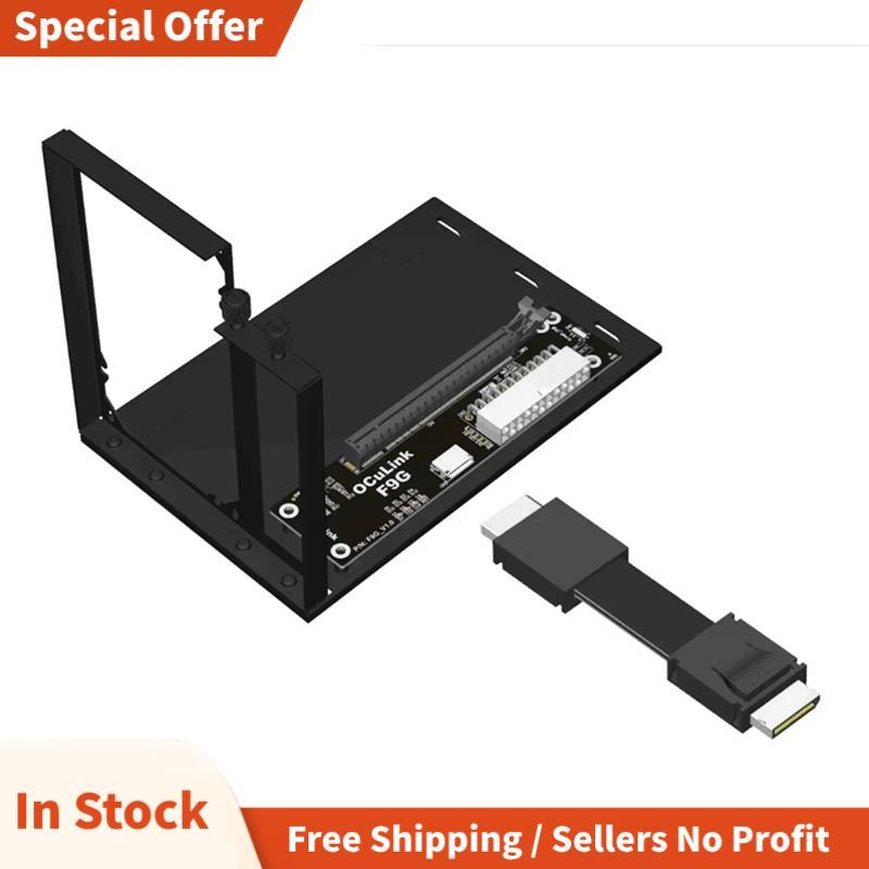 F9G-F9934-BK7 อินเทอร์เฟซ OCuLink ภายนอกกราฟิกการ์ดขยาย Dock ชายกับชายสาย ATX ประเภท PCIe4.0 64Gbps 