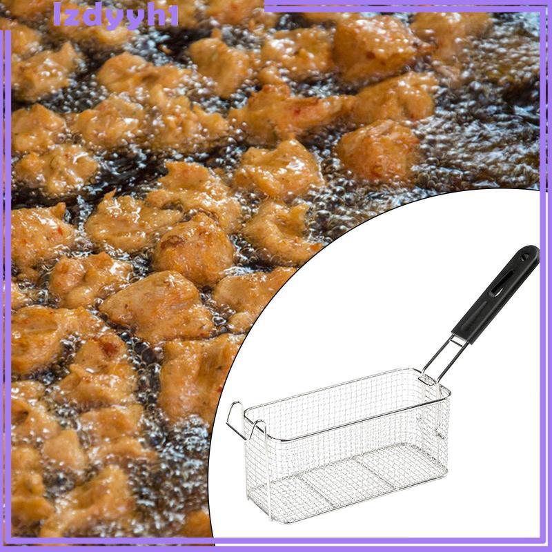 [JoyDIY] Deep Fryer French Fries ตะกร้าเครื่องมือทําอาหาร French Fries ผู้ถือแขวนสแตนเลสสําหรับปีกไก