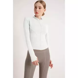 💗NEW COLOR💗เสื้อออกกำลังกาย UV กันแดด แขนยาว ทรงสลิม 18 สี S-3XL | Slim UV Active Yoga jacket ผ้ายืดหยุ่นได้ดี