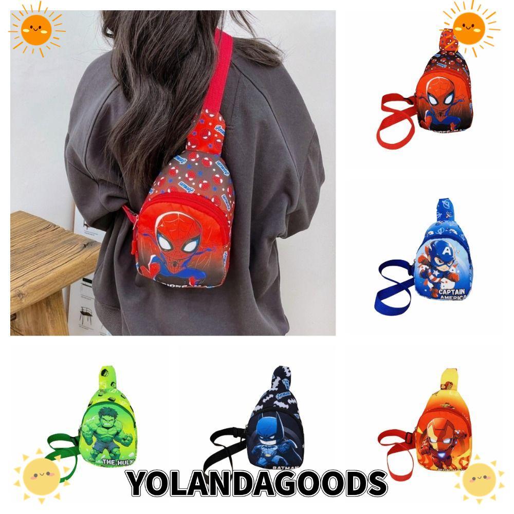 กระเป๋าสะพาย-crossbody สไตล์การ์ตูนCaptain America และSpider Man เหมาะสำหรับเด็กผู้ชายและผู้หญิง
