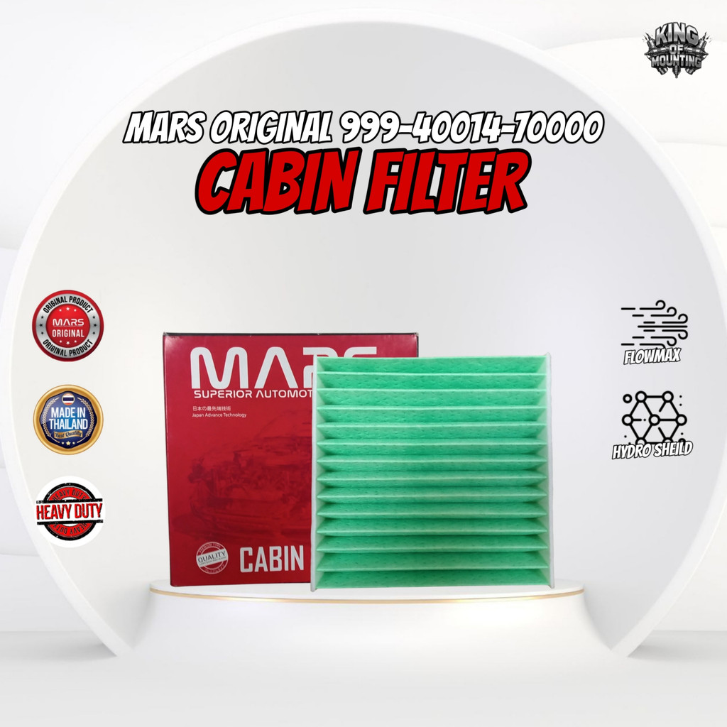 MARS CABIN FILTER PERODUA MYVI 11-ABOVE / AXIA / BEZZA /ARUZ / HONDA CITY JAZZ 03-08 / TOYOTA RUSH
