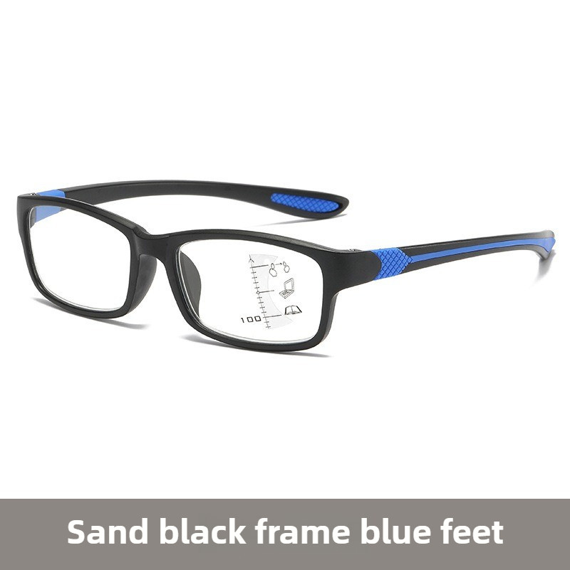 Progressive Multifocal แว่นตาอ่านหนังสือกรอบขนาดเล็ก Anti Slip Anti Blue Light เลนส์แบนสไตล์ยุโรป