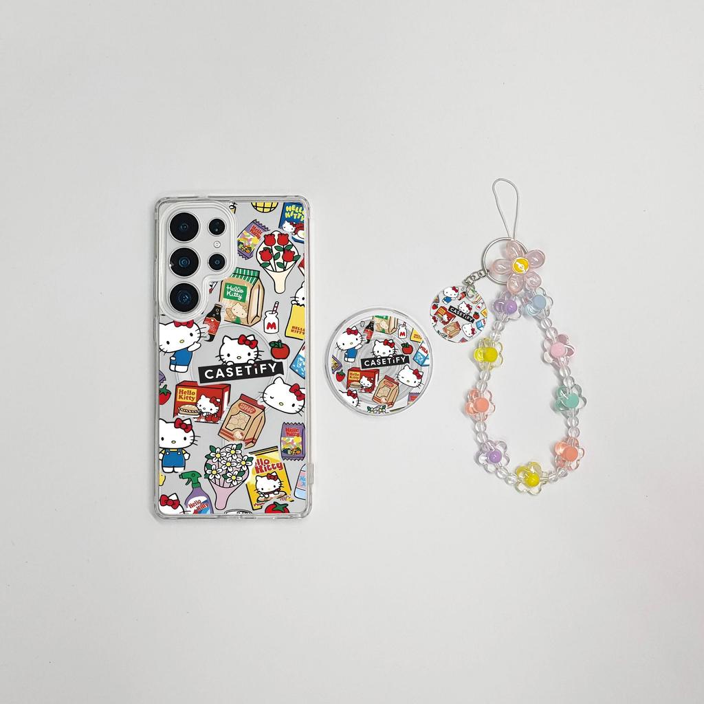 สําหรับSamsung S25 FE S25 UltraกรณีS24 Ultra S24 FEน่ารักการ์ตูนS24 S23 Plusฝาครอบแม่เหล็กS22 Ultra 