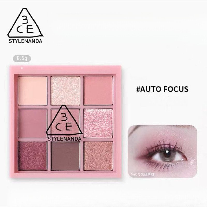 3CE อายแชโดว์พาเลทเก้าสีเนื้อแมทแต่งหน้าสีส้มสีน้ําตาล 5KXN