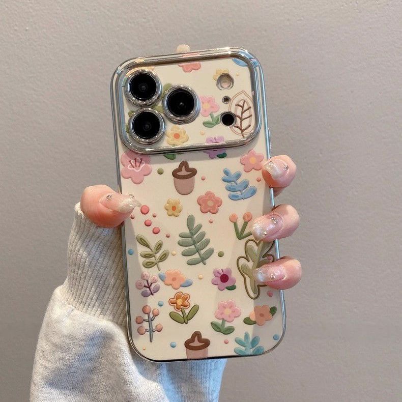 ดอกไม้เกาลัดเหมาะสําหรับเคสโทรศัพท์ Apple 17 สไตล์ใหม่ iPhone17Pro ผู้หญิง 17Air รวมทุกอย่าง 17Proma
