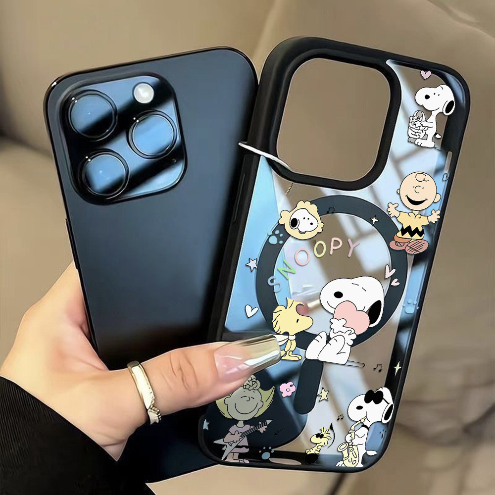 เคส เข้ากันได้สำหรับ IPhone 13 17 Air 11 Pro Max 15 16 14 12 Pro Max 16 14 15 Proเคสใส แฮปปี้สติทช์ น่ารัก