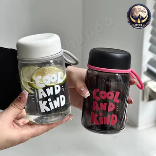 350ml ขวดน้ําพกพา น่ารักมินิมอล แก้วน้ำ มีฝาปิด ถ้วยน้ํากีฬา ขวดน้ำพลาสติก โปร่งใสพร้อมเชือกเส้นเล็กถ้วยน้ํานักเรียน
