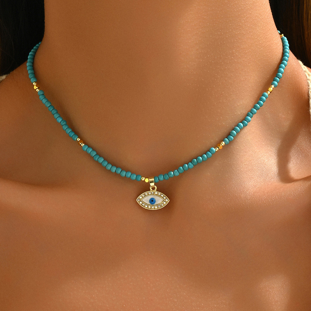 【เครื่องราง Evil Eye นำโชค】​ สร้อยคอ Evil Eye สัญลักษณ์การปกป้องโบราณ ช่วยปัดเป่าสิ่งชั่วร้ายและนำพาโชคลาภ เหมาะสำหรับผู้เชื่อในความหมาย