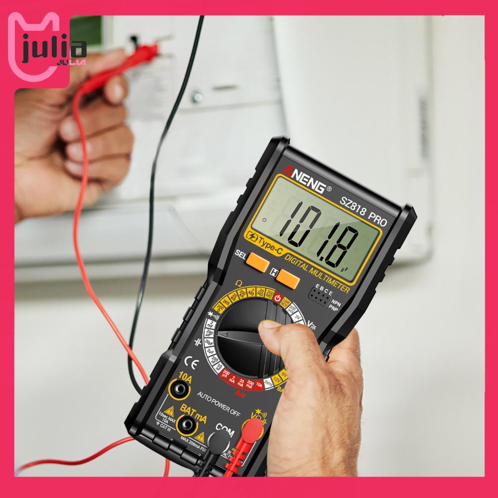 [Julia1.th] Ohm Volt Amp Meter 1999 นับ AC/DC Capacitance Meter จอแสดงผล LCD เครื่องทดสอบไดโอดวัดควา