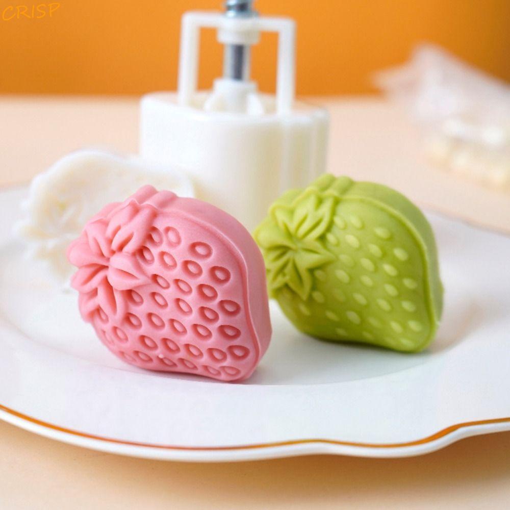 CRISP 2 ชิ้น/เซ็ตคุกกี้แม่พิมพ์, Hand-Press Strawberry/Pineapple/Cat Paw Shape Mooncake แม่พิมพ์,ครั