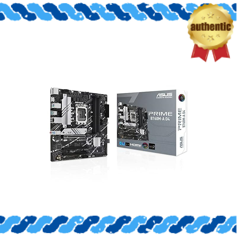 ASUS PRIME B760M-A D4 Intel 14th/13th/12th Generation CPU Compatible LGA1700 B760 Equipped DDR4 mATX