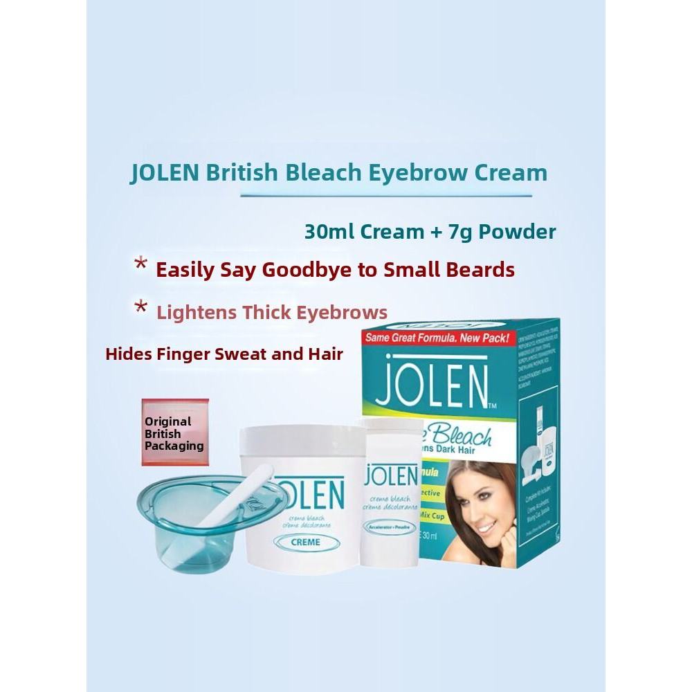 Jolen Brow Bleaching Cream Gentle Eyebrow Lightening Sweat และ Lip Hair Removal มาสคาร่ากันน้ําล็อคส