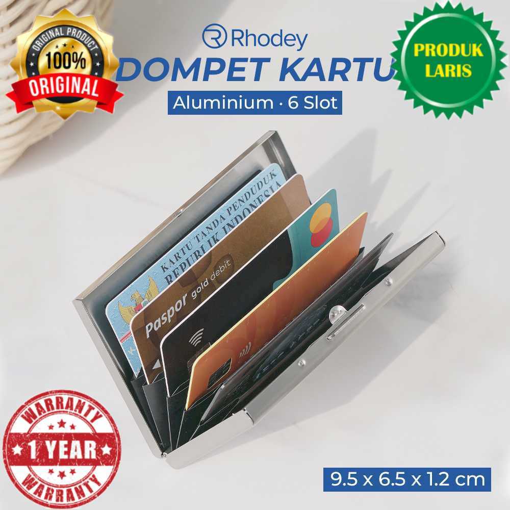 Rhodey Slim Aluminium 6-Slot Card Wallet - FMB-78