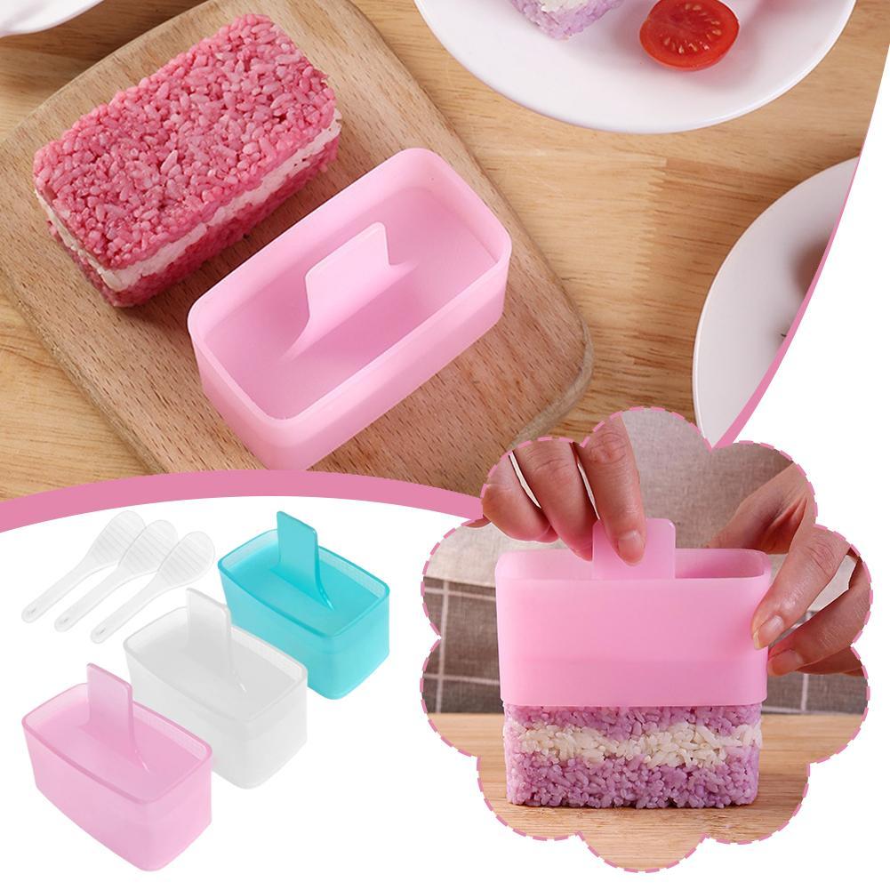 ใหม่ Diy เรือรบซูชิแม่พิมพ์สี่เหลี่ยมผืนผ้า Multi-layer อาหารเสริมเครื่องมืออาหารซูชิเด็ก D2k9