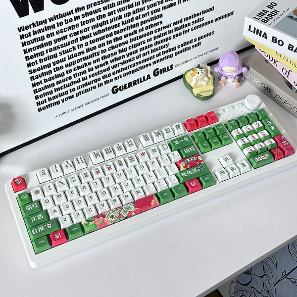 keycap keycap ใส 125-Key Original Factory Mahjong Keycap Full Set Mechanical Keyboard Unique Mahjong