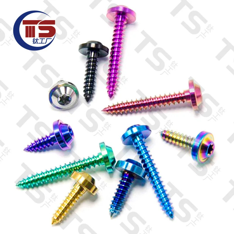 TS10pcS M4/M5/M6x10/15/20/25/30/35mm Self Tapping Button Torx Head Screw for Motorcycle Car