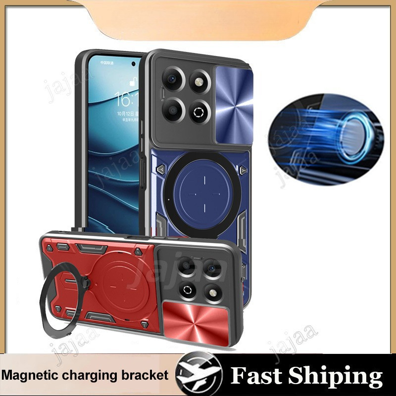 เคสป้องกันกล้องแม่เหล็กสําหรับ Xiaomi 15T Pro 5G Xiaomi15 Pro 17 Pro Max 5G Armor Hybrid แหวนโลหะฝาห