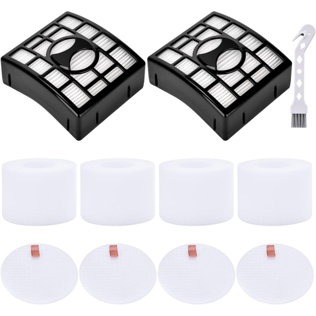 Leadaybetter 2 + 4 Pack ตัวกรองทดแทนสําหรับ Shark Rotator DuoClean Powered Lift Away Speed NV680 NV6