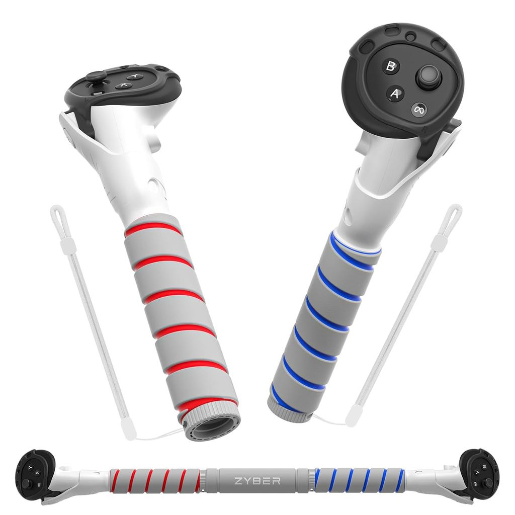 ZYBER Controller Extensions Gorilla แท็กแขนยาวสําหรับ Meta Quest 3 S/Quest 3 Beat Saber จับกอล์ฟคลับ