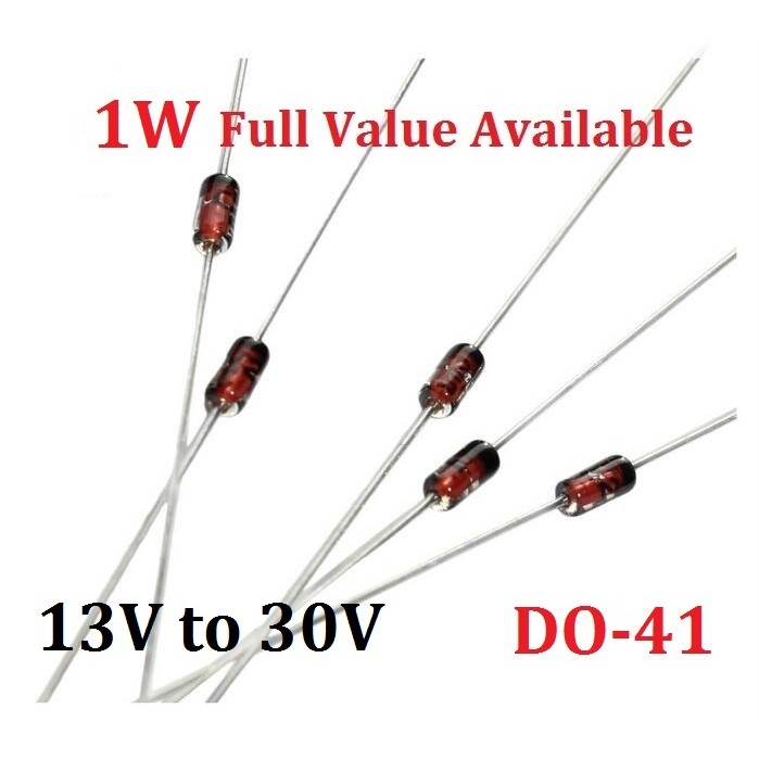 50PCS ยี่ห้อใหม่ 1W Zener ไดโอด 1N4743A/13V 1N47454A/15V 1N4745A/16V 1N4746A/18V 1N4747A/20V 1N4748A