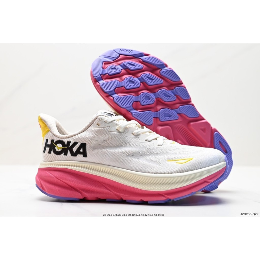 รองเท้าผ้าใบ HOKA ONE ONE Clifton 9 สำหรับวิ่ง คุณภาพสูง และระบายอากาศดี