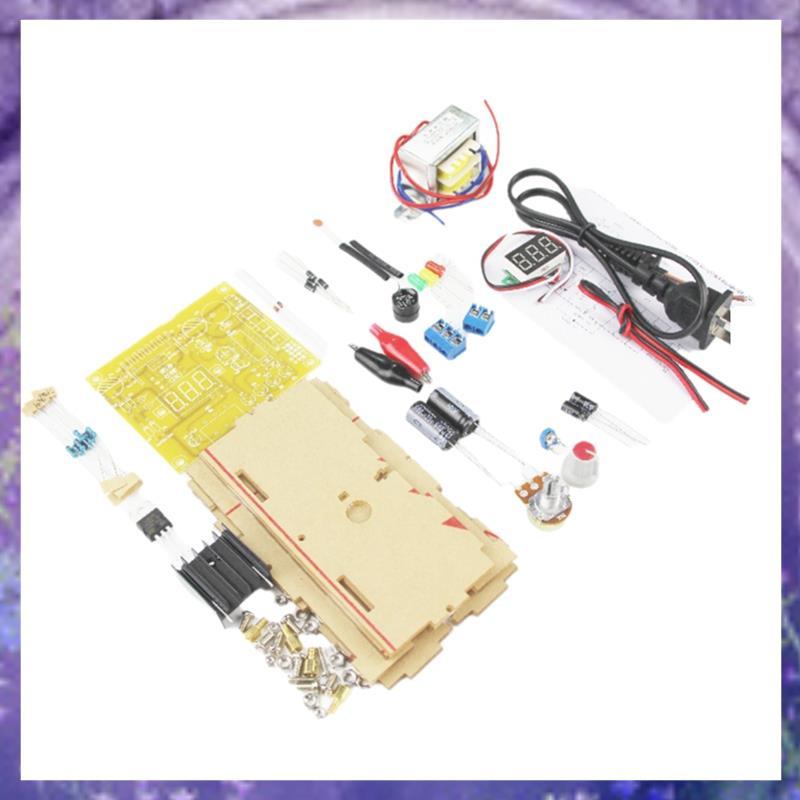LM317 แหล่งจ่ายไฟควบคุมแรงดันไฟฟ้าแบบปรับได้ DIY ชุด 110V หม้อแปลงแหล่งจ่ายไฟเสถียรห้องปฏิบัติการ US