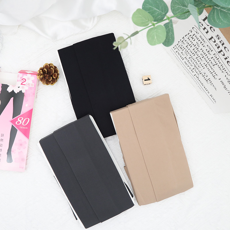 [ดําเนินการด้วยตนเอง] ATSUGI/ATSUGI 2 คู่ถุงน่องกํามะหยี่ผู้หญิงฤดูใบไม้ผลิฤดูใบไม้ร่วงถุงน่องสีดําห