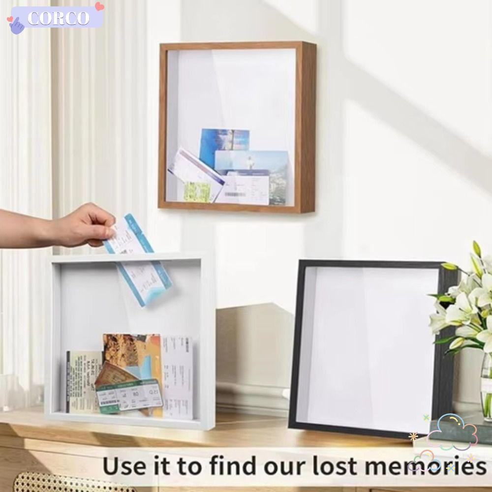 กล่องเงาสำหรับเดินทาง Kroger พร้อมฝาเปิดด้านบน โปร่งใส ใช้วางและจัดแสดงภาพถ่าย ตกแต่งบ้านอย่างสวยงาม