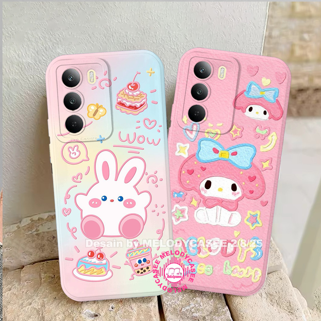 Softcase ตัวละครกระต่ายน่ารัก - Realme C71 / C75 / C75X - เคสกล้อง Pro ยืดหยุ่น
