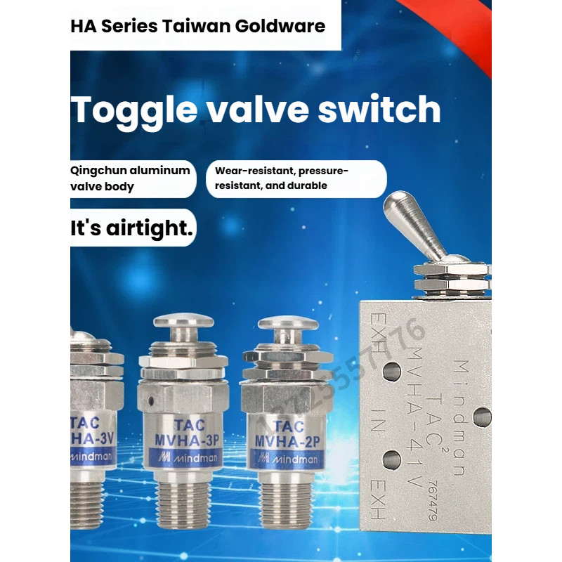 คู่มือวาล์ว MVHA-2P/2V-31P/3V/31V41PP/41V/34T/34CW Mindman ไต้หวัน Metalware