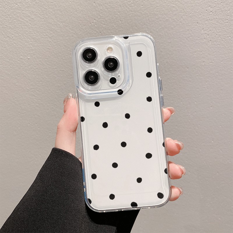 เคสไอโฟน11 เต็มหน้าจอสีสันสดใสจุดใหม่ สำหรับ iPhone 17 16 13 11 12 14 15 Pro Max 15 14 11 13 12 16 Pro 16 14 15 Plus
