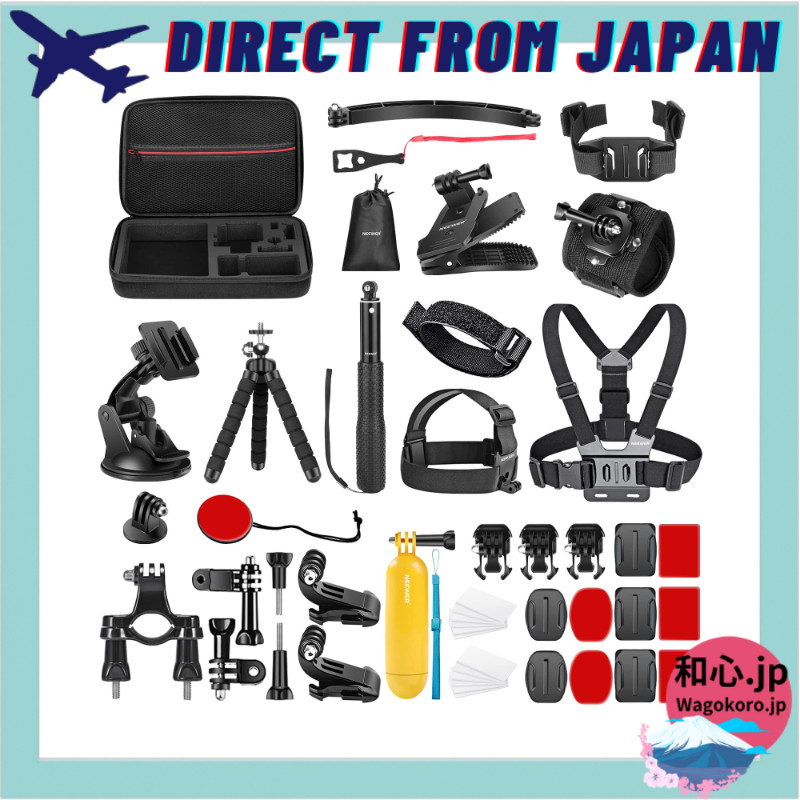 NEEWER 50-in-1 Action Camera Accessory Kit Compatible with GoPro Hero 13 12 11 DJI OSMO 4 3 2 Insta3