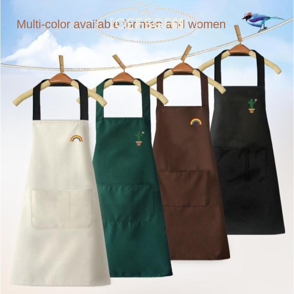 IOEFSGF69 Kitchen Smock, Oilproof ผ้ากันเปื้อนแขนกุด, สามารถเช็ดมือ PVC กันน้ํา Nail Art Cafe Workwe