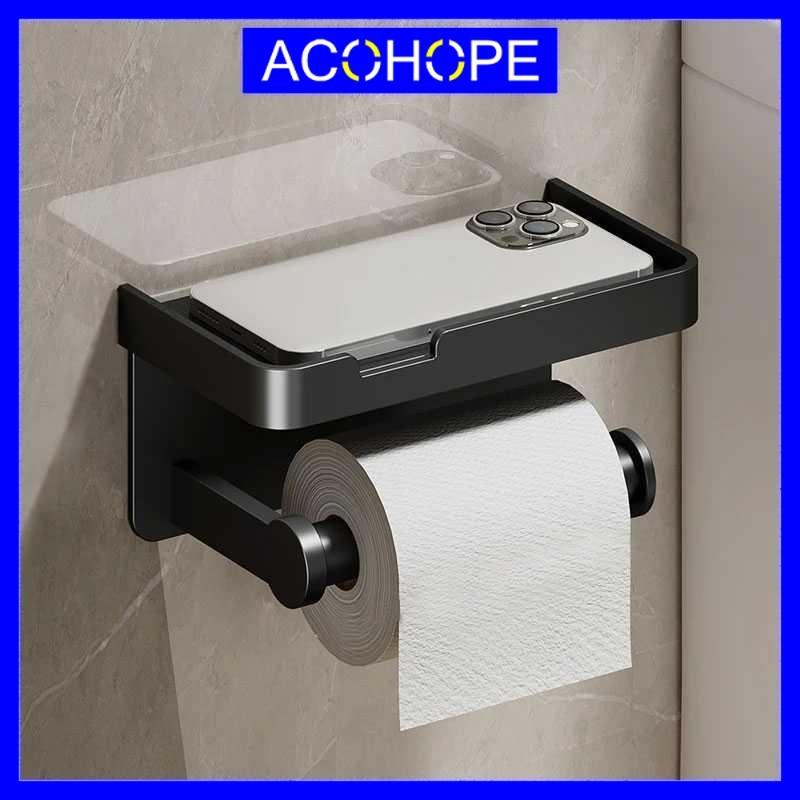 GANTUNGAN Afope ที่แขวนลูกกลิ้งกระดาษชําระห้องน้ําอะลูมิเนียม - M238