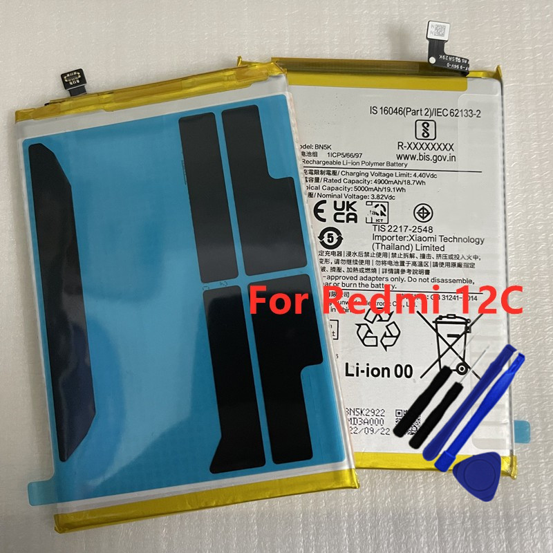 เหมาะสําหรับ Redmi 12 12R 12C 13C 14C 13R BM5R BN5K BN5Q BN5T BN5X แบตเตอรี่