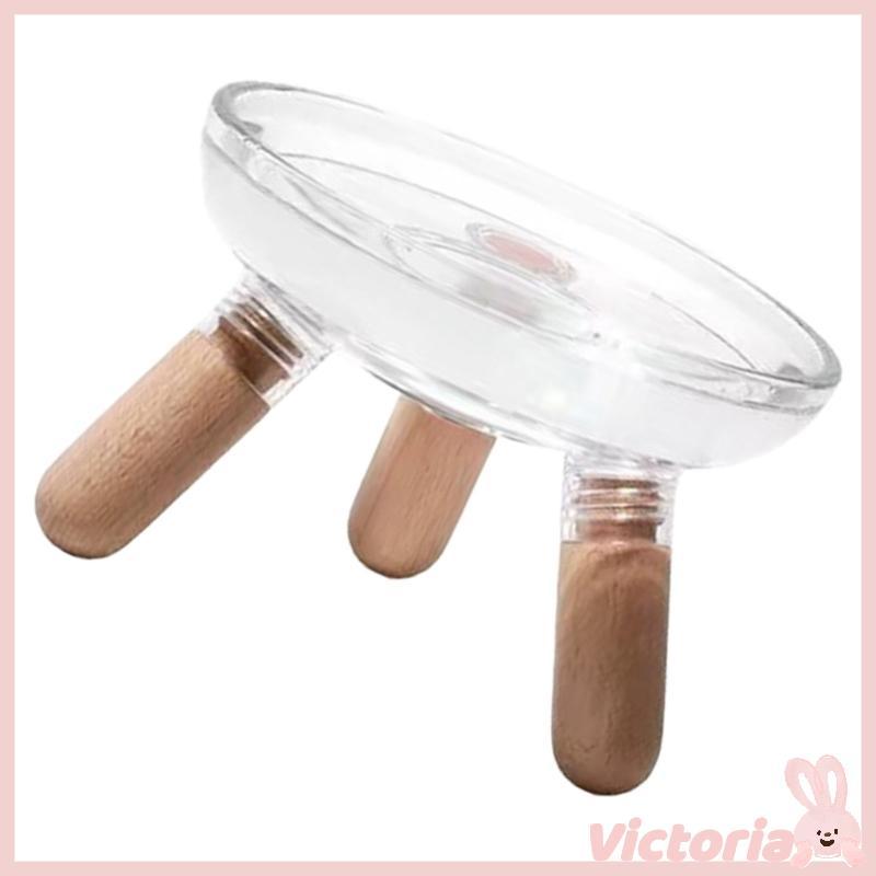 VIC Ergonomic Elevated Dog Bows Pet Dog Feeding Station ใส่จานที่ถอดออกได้