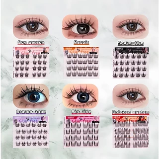 ขนตาปลอม 3D 12 สไตล์ ไม่ต้องใช้กาว มีกาวในตัว ขยายตา ติดทน ใช้ซ้ำได้ 268 ช่อ/กล่องเหมาะสำหรับมือใหม่