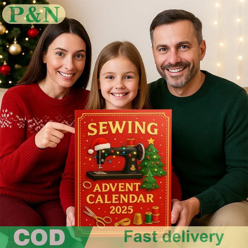 [P&N] Sewing Advent Calendar 2025, กล่องเซอร์ไพรส์นับถอยหลังคริสต์มาส 24 วัน, 2D อะคริลิคงานรื่นเริง
