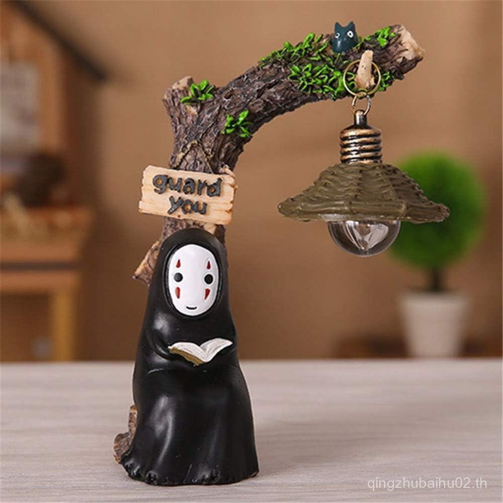 Spirited Away ตัวเลข,น่ารักสตูดิโอ Ghibli Miyazaki ไม่มี Face Man พร้อม Night Light Action Figure ขอ