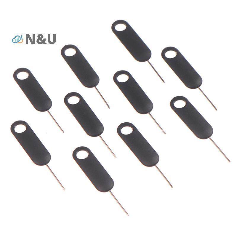 N&U 10 ชิ้น Universal ซิมการ์ดถาด Pin Ejecting Removal เข็มเปิด Ejector