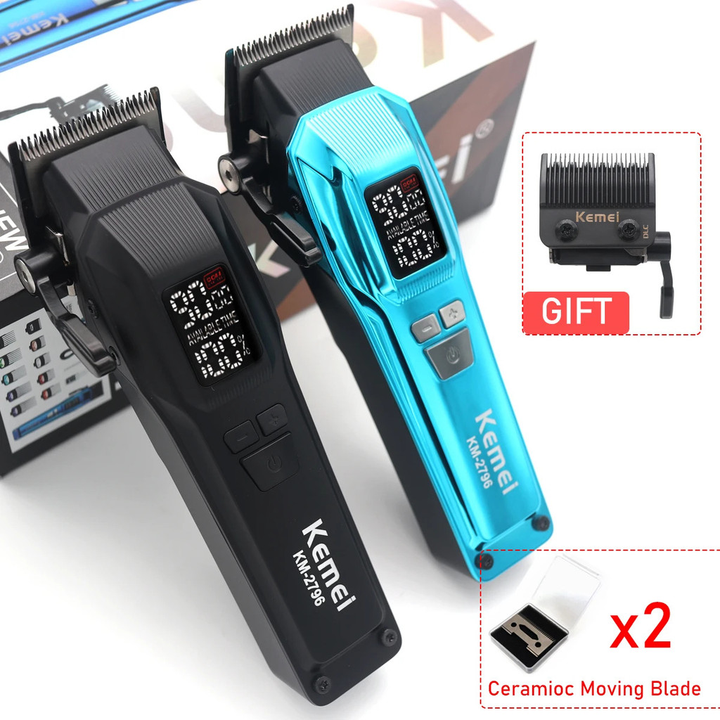 มอเตอร์ไร้แปรง 4600mah Km2796 ปัตตาเลี่ยนผมตัดผมมืออาชีพเครื่องตัดผมไฟฟ้า Trimmer สําหรับชาย