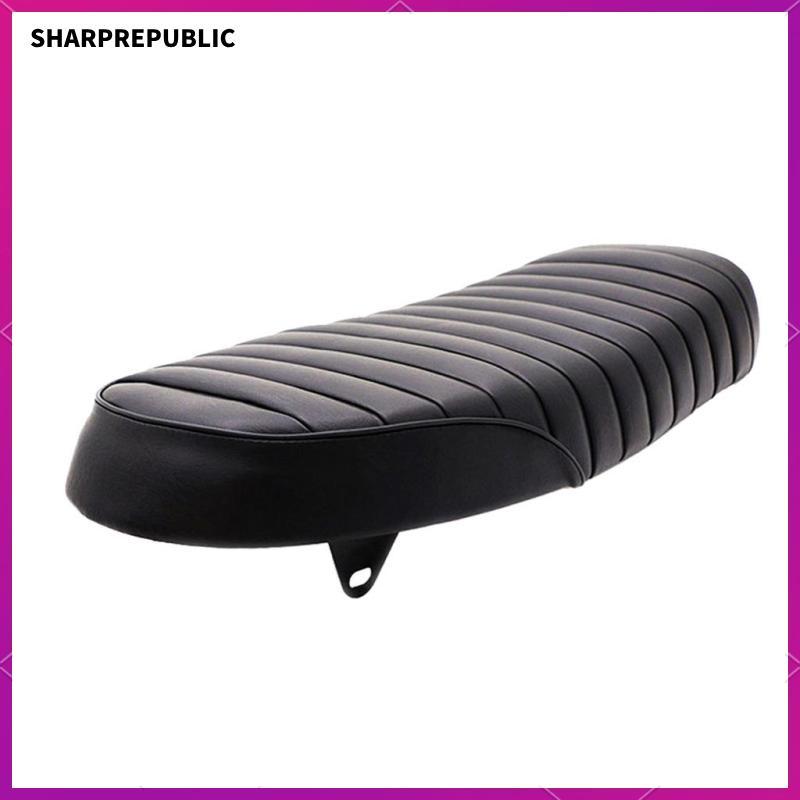 [Sharprepublic] เบาะรองนั่งแบบแบน Cafe Racer Vintage แทนที่สําหรับ Honda CB350 CB400 CB750
